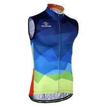 SIILENYOND Велоспорт Джерси без рукавов Быстросохнущий жилет для велоспорта дышащая велосипедная одежда для мужчин