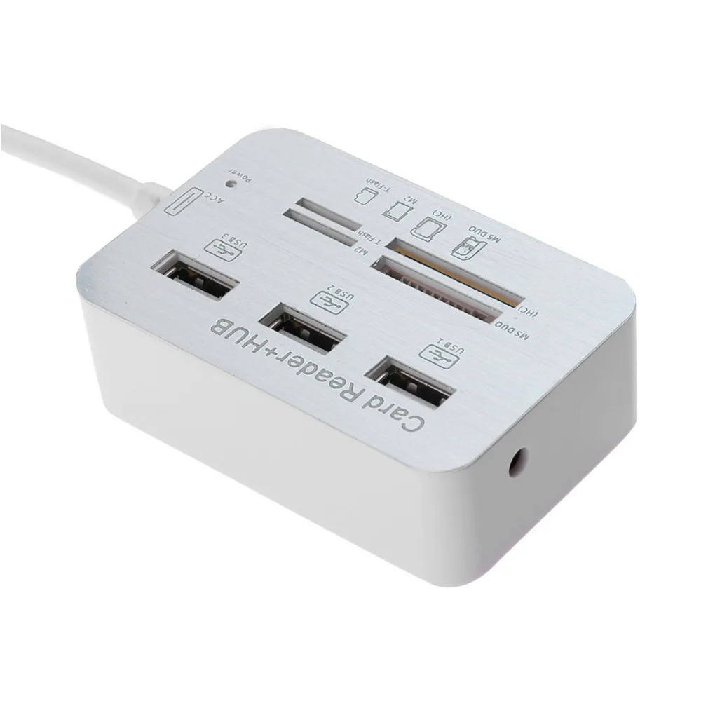 3 порты и разъёмы USB Hub3.0 адаптер Splitter считыватель комбинированных карт конвертер кабель для ПК/аксессуары ноутбуков SD мультимедийная плата