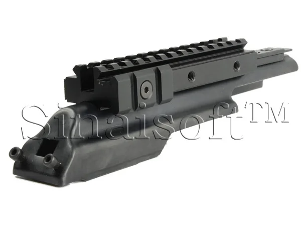 

Stealth Black MTAK Receiver Cover AK AK47 Tri-Rail Weaver Picatinny Scope Mount With Adjustable Side Weaver Tabs For Accessory