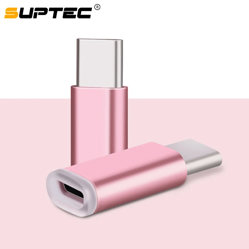 SUPTEC 10 шт USB адаптер usb type C к Micro USB OTG кабель type-C Конвертер Разъем для Macbook Samsung S8 S9 huawei Oneplus