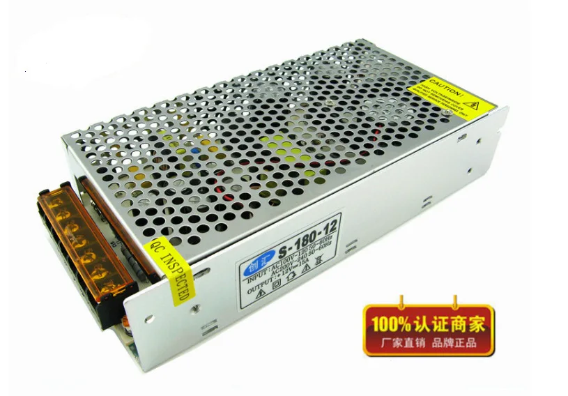 

AC / DC Switching power 12V 15A 180W Switching Power Supply Switch Driver for LED Strip Lights Billboard Power AC 100 - 240V
