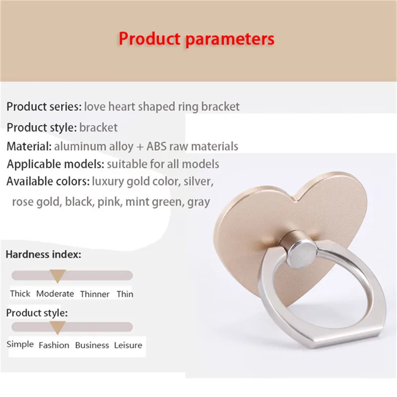 360 Degree Cute Heart Shaped Mobile Phone Finger Ring Smartphone Stand Holder For iPhone 7 iPad2 Samsung S8 MI5 all Smart Phones 360 Degree Cute Heart Shaped Mobile Phone Finger Ring Smartphone Stand Holder For iPhone 7 iPad2 Samsung S8 MI5 all Smart Phones