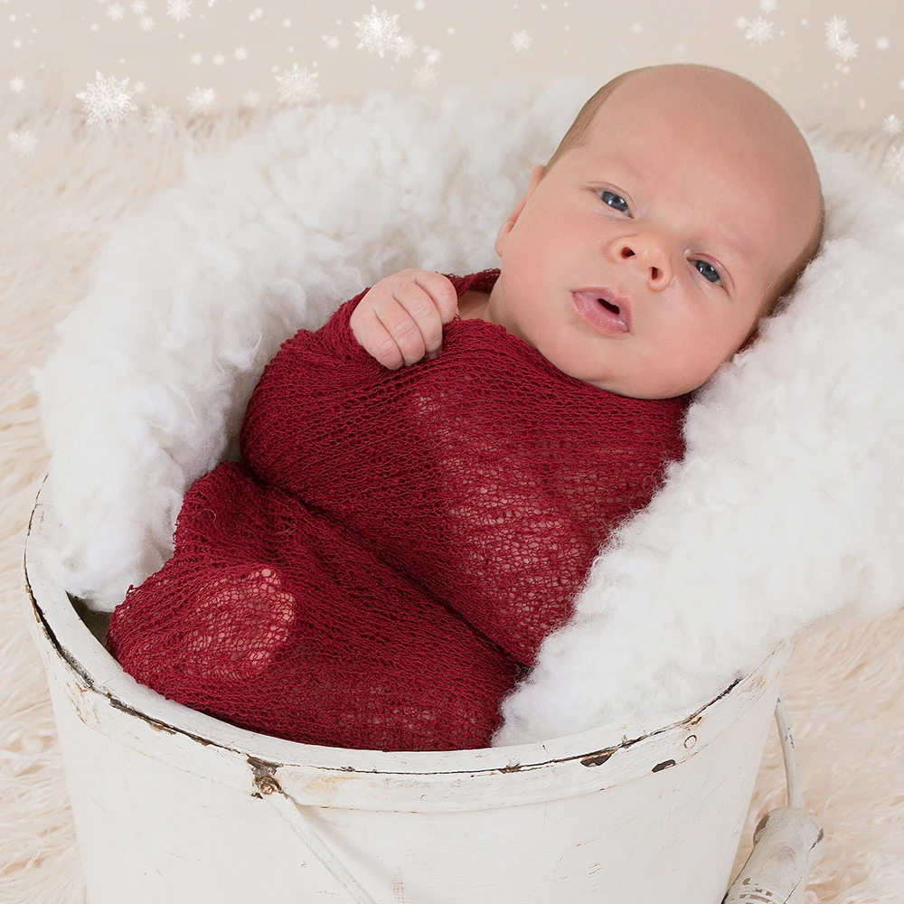 D & J новые рождественские детские одеяла реквизит для фотографии новорожденных эластичная трикотажная пеленка детская Обёрточная бумага s