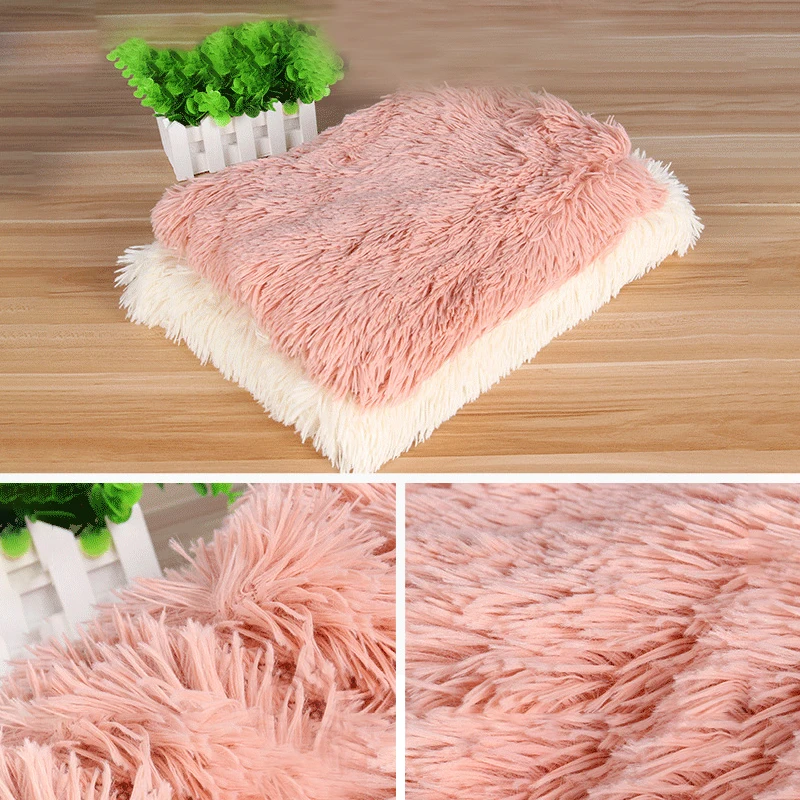 Soft Plush Sleeping Dog Bed For Small Medium Large Dog Cat Breathable Warm Bed Blanket Puppy Chihuahua Teddy Pet Mat