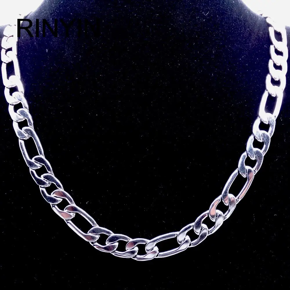 Ожерелье Фигаро мужское из нержавеющей стали длина 6/8 мм|fashion jewerly|jewerly fashionjewerly