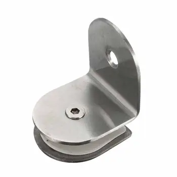 

90degree 304 Stainless Steel Glass Clamp Bracket Holder For Window Balustrade 8-12MM