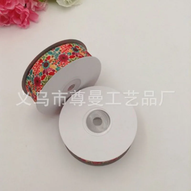 DIY Ribbon Webbing 2.5CM Digital Printing Sublimation Whorl Belt Clothing Accessories Decorative Flower Series | Дом и сад