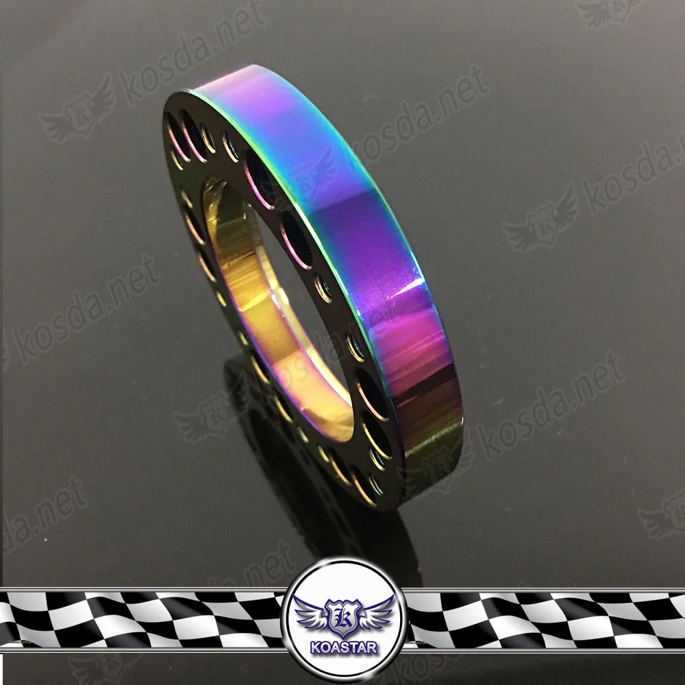 

Neo Chrome Steering Wheel Hub Adapter Spacer Universal 12mm 1/2" JDM STEERING WHEEL HUB ADAPTER KIT