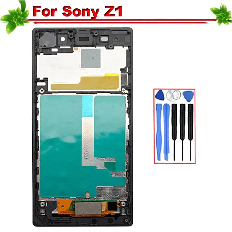 

5" for Sony Xperia Z1 LCD Display Touch Screen with frame Assembly Replacement for SONY Z1 L39h C6902 C6903 C6906 C6943 Lcd