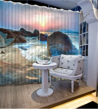 

Landscape Scenery Beauty Digital Photo Printing Blackout 3D Curtains for Living Room Bedding Room Hotel