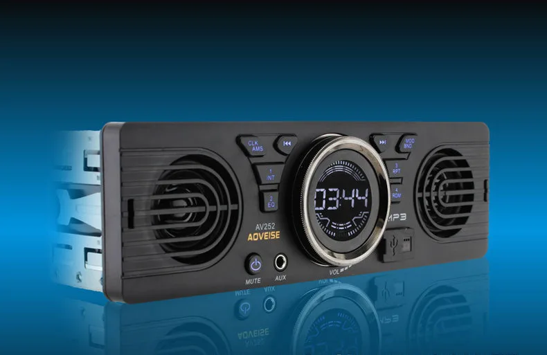 Стерео аудио Bluetooth в тире fm AUX Вход приемник USB Mp3 Радио плеер | - Цена: 