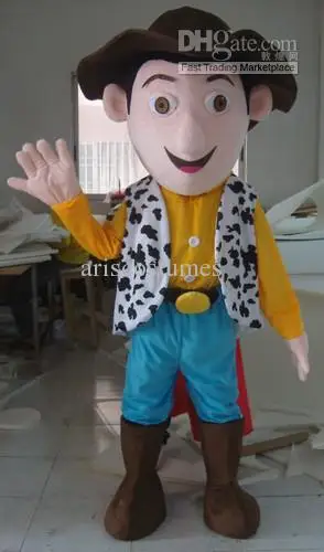 

New Adult Deluxe Woody Party Mascot Costume Christmas Fancy Dress Halloween Mascot Costume Free Ship