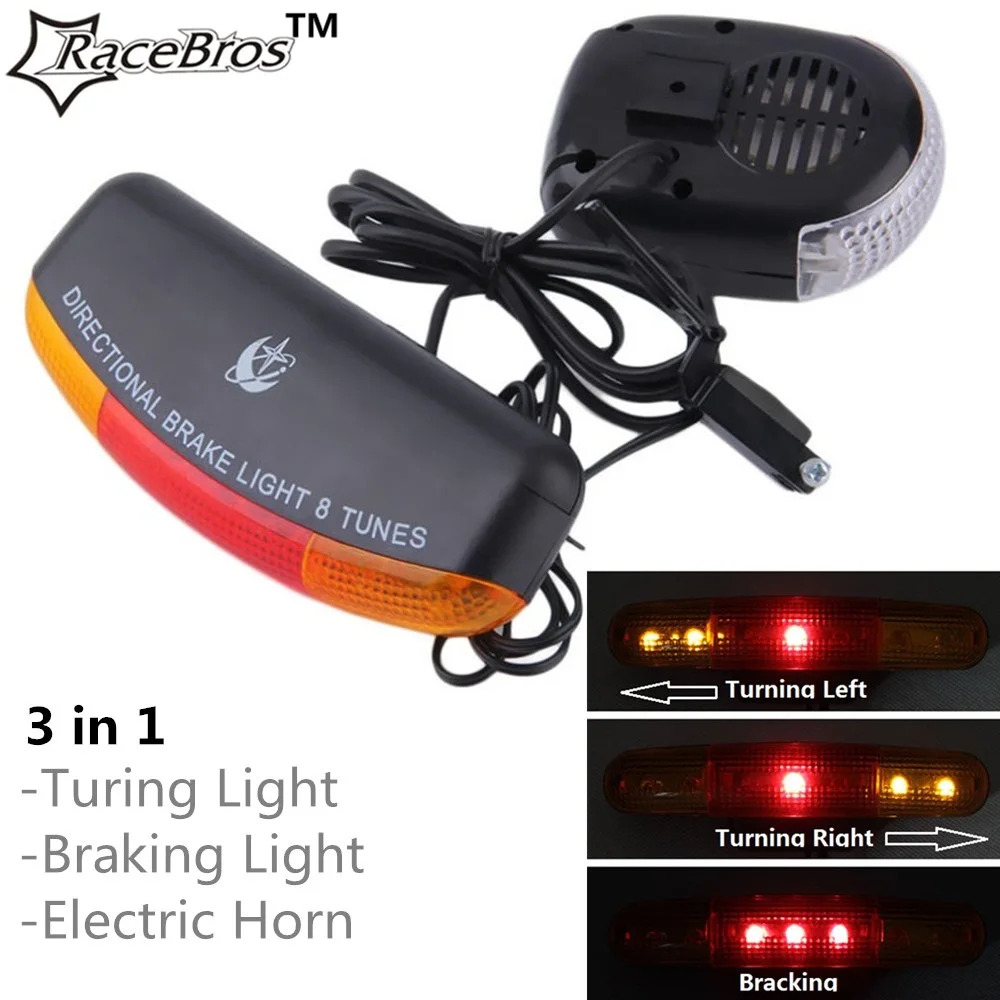 One Set LED Bicycle Turning Light Brake Light Rear signal bike light