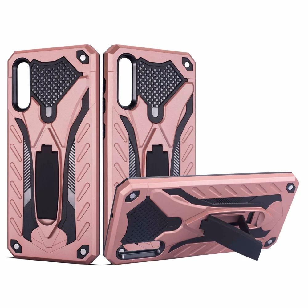 For Samsung Galaxy A50 A30 Hybird Plastic Dual Armor Case with Stand Cover Coque for J4 J6 A6 A8 2018 A9 2019 Case Accessories (25)