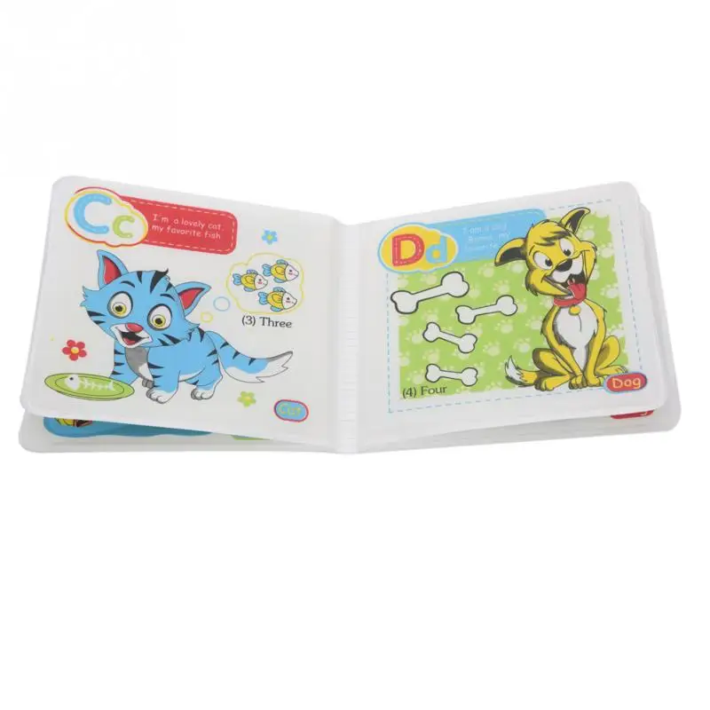 Waterproof Baby Water Bath Books Toy Swimming Bathroom bath Early Learning cute Animal Food Educational Toys for children Kids