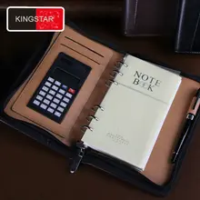 Высококачественный a5b5 деловые Искусственная кожа тетрадь дневник-органайзер планировщик путешествий кольцо связующего compostion книга 443a