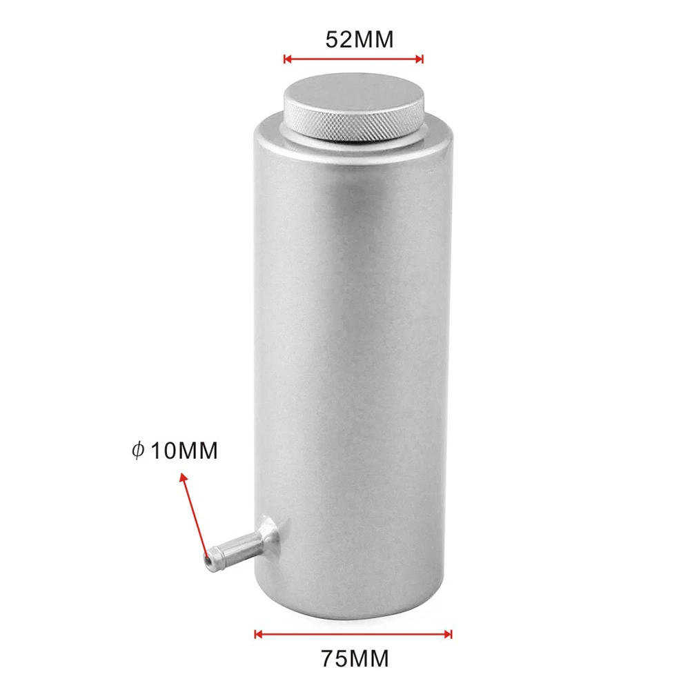 Радиатор охлаждающей жидкости бак 800 мл охлаждающей жидкости расширительный бак охлаждающая бутылка переливающийся резервуар алюминиевый Универсальный Автомобильный Стайлинг