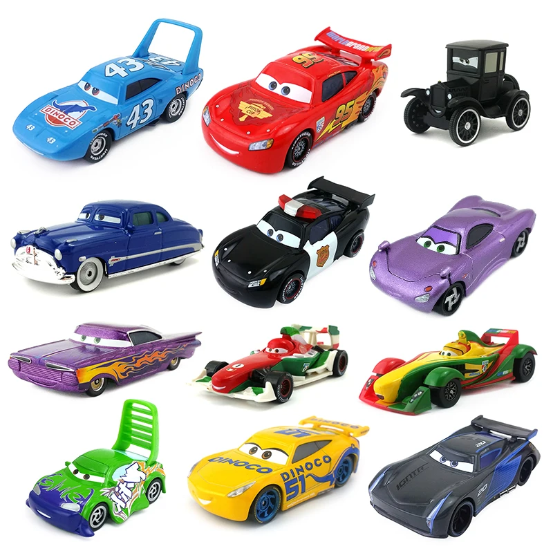 

Disney Pixar Cars 2 3 Lightning McQueen Jackson Storm Ramirez 1:55 Diecast Metal Alloy Model Toy Car Gift For Kids