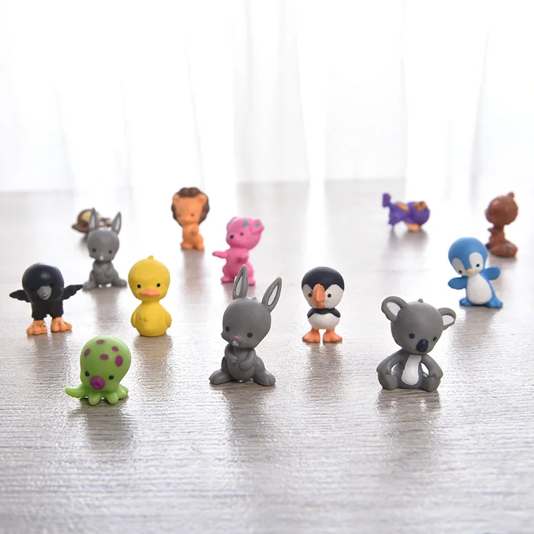 

Mini Hand-made 3D Model Display Cat and Dog Micro-landscape Accessories Twisting Eggs Toy Simulation PVC Animal Doll Toy