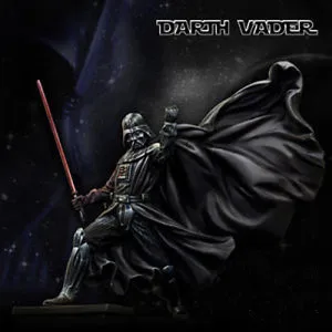 

Classic 1:24 Scale Star Wars Darth Vder 75MM Miniatures Unpainted Resin Bust Model Kit Figure Free Shipping