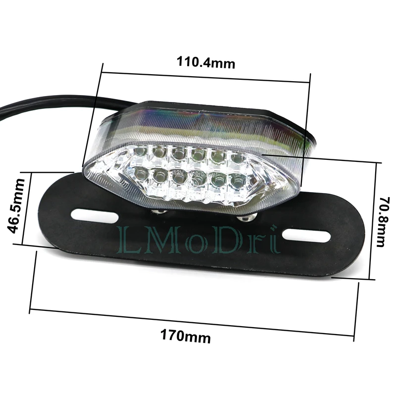 LMoDri Мотоцикл Портативный интегрированный светодиодный тормозной сигнал поворота задние фонари мотоцикл задние указатели поворота аксессуары тормозные лампы