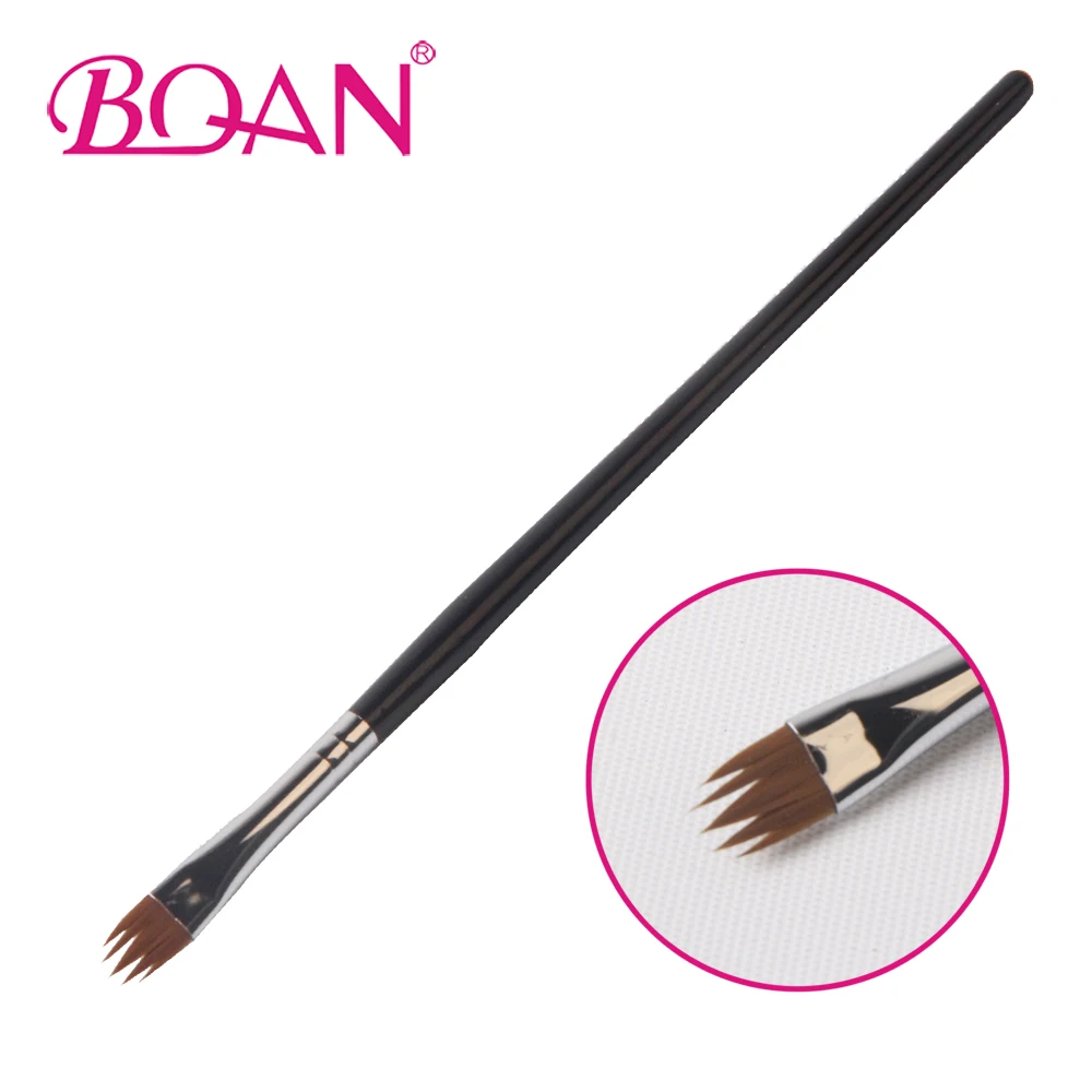 

BQAN New Design 1 Pcs Nail Ombre Brush Gradient Painting Pen Drawing Nail Brush Black Wooden Handle UV Gel Polish French