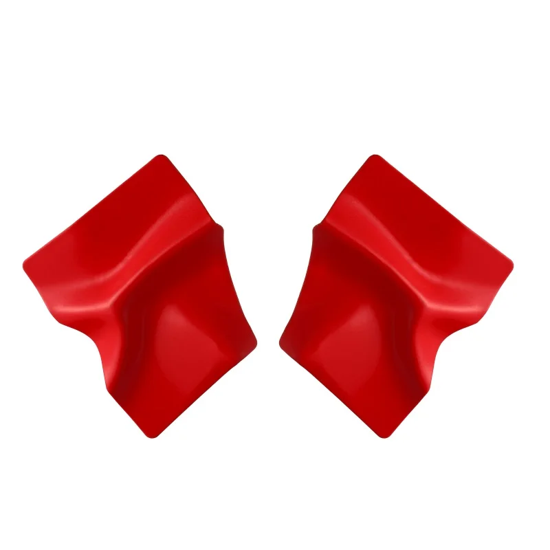 red Серьги-гвоздики золотого цвета,, красные, желтые, геометрические серьги для женщин, смелые, массивные серьги, современные серьги для вечеринок, модное ювелирное изделие - Окраска металла: red