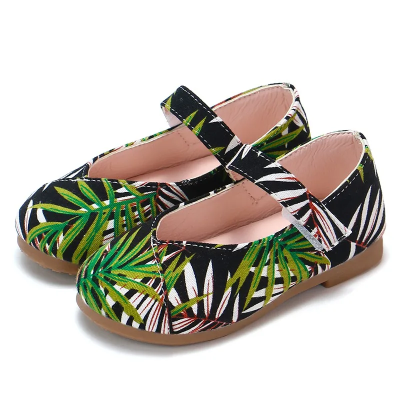 

Fashion Girls Flat Dress Party Shoes Children Toddler Kid Print Princess Shoes