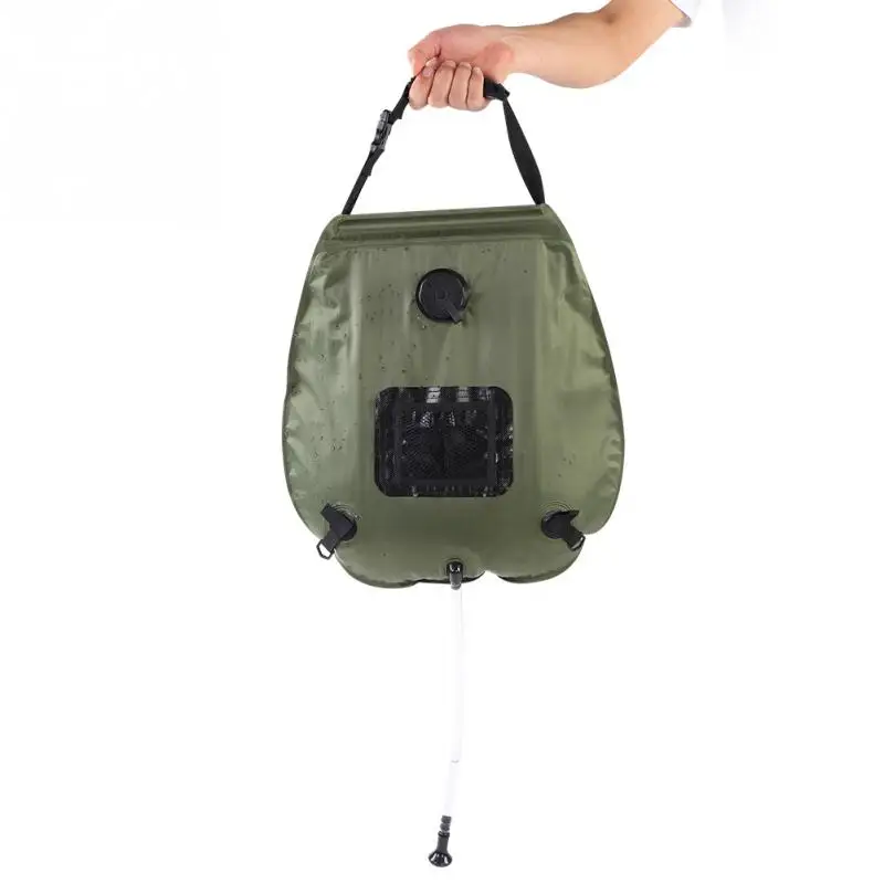 20L Shower Bag Portable PVC Solar Heating Hot Water Shower Bag With