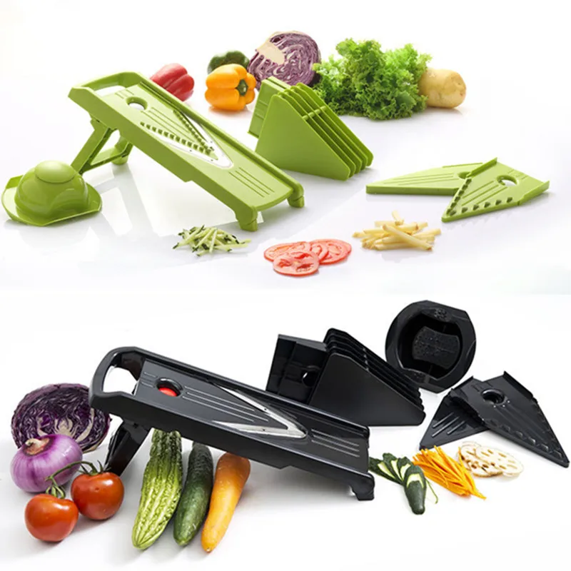 5 Piece Blades Professional V Slicer Mandoline Slicer Food Chopper