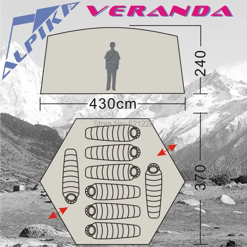 Большой размер, для улицы, 8-10 человек, шестигранный, для кемпинга, анти-ветронепроницаемый, дождевой, большой, семейный, для пеших прогулок, пляжа, рыбалки, горной палатки