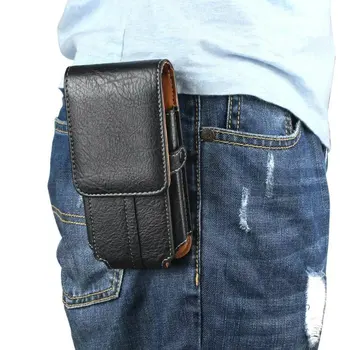 

Leather Pouch Belt Clip Hook Loop Shockproof Phone Case Cover Bag Holster For BQ BQS-5020 Strike / Aquaris M5 X5 X5 Plus / E5S