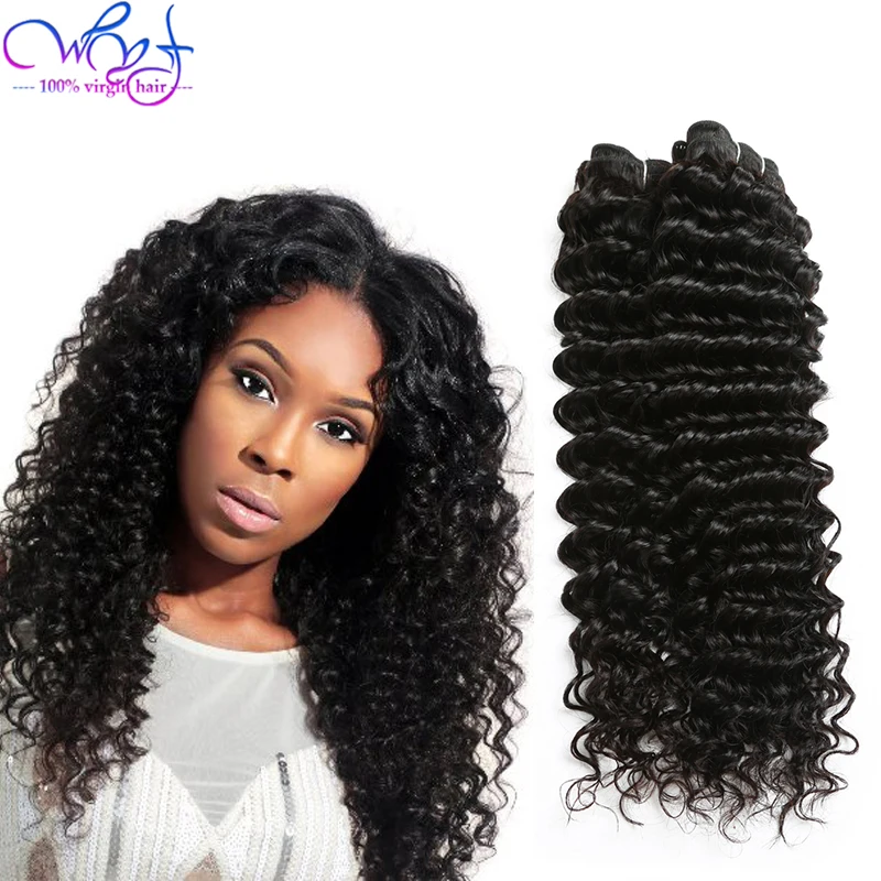 Big Discount Deep Curly Brazilian Hair Weave 3 Bundles Amazing