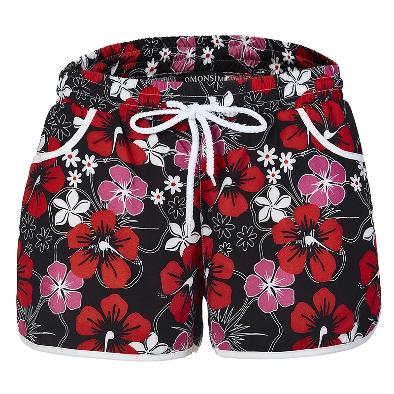 

Summer 2019 Printed Elastic Band Beach Hot Fashion Casual Shorts Women Comfortable Cool Multiple Colors Can Be Selected