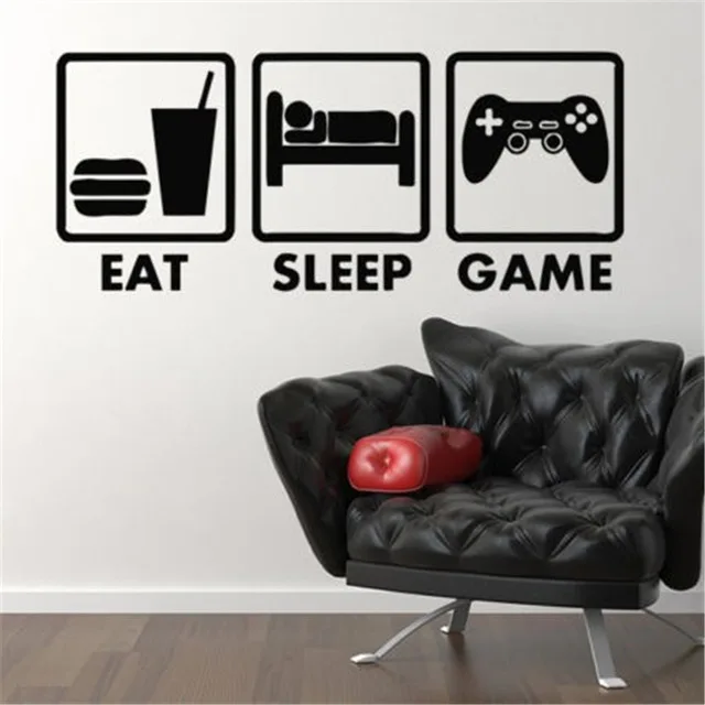 Джойстики для контроллера видео игры Eat Sleep Xbox виниловая наклейка домашний декор