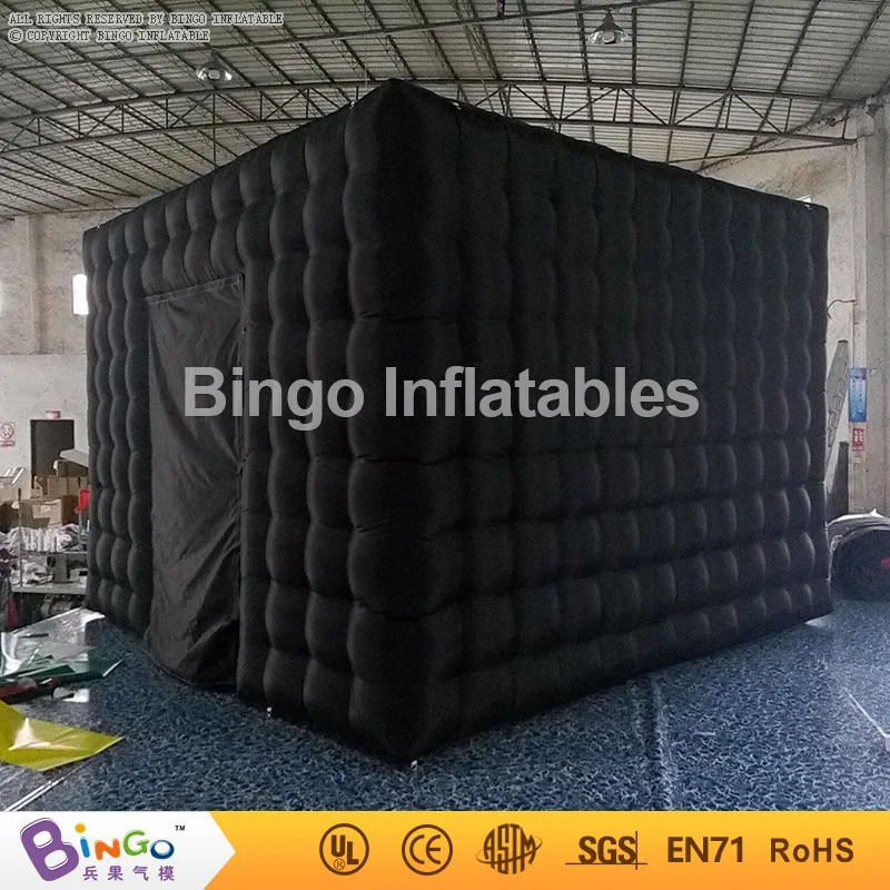 Portable Inflatable Photo Cabin / 12*12*9 feets Inflatable Cube Tent / Led Inflatable Photo Booth Kiosk for sale