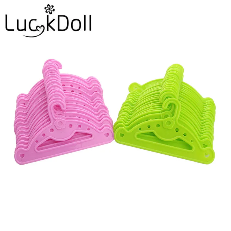 

Luckdoll5PCS/Pink Doll Hanger for 18 Inch American Doll Accessories, Kids' Best Gift