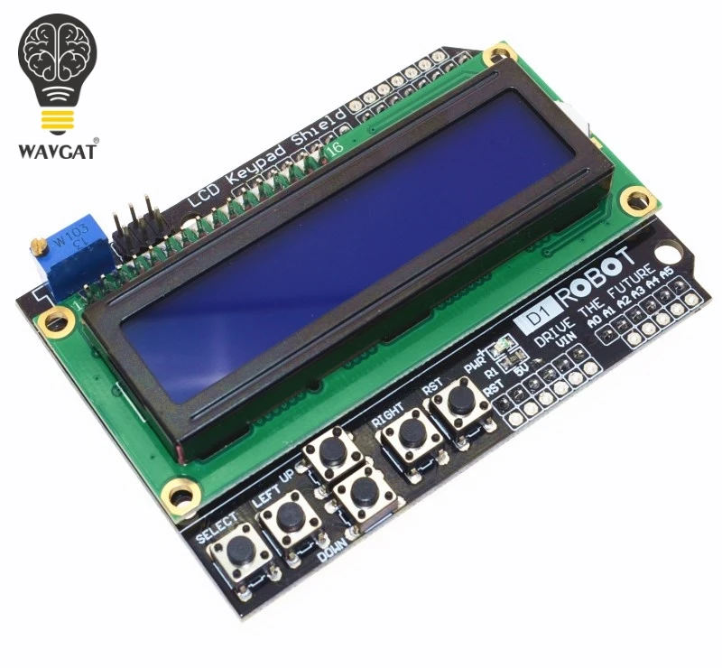 1 шт. ЖК-клавиатура Щит lcd 1602 lcd 1602 Модуль дисплей для Arduino ATMEGA328 ATMEGA2560 raspberry pi UNO синий экран