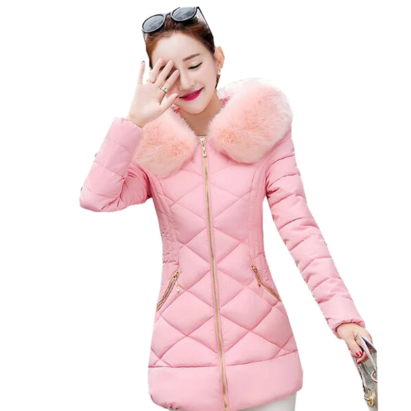 New 2016 Brand Fashion Winter Jacket Women Parka High Quality White