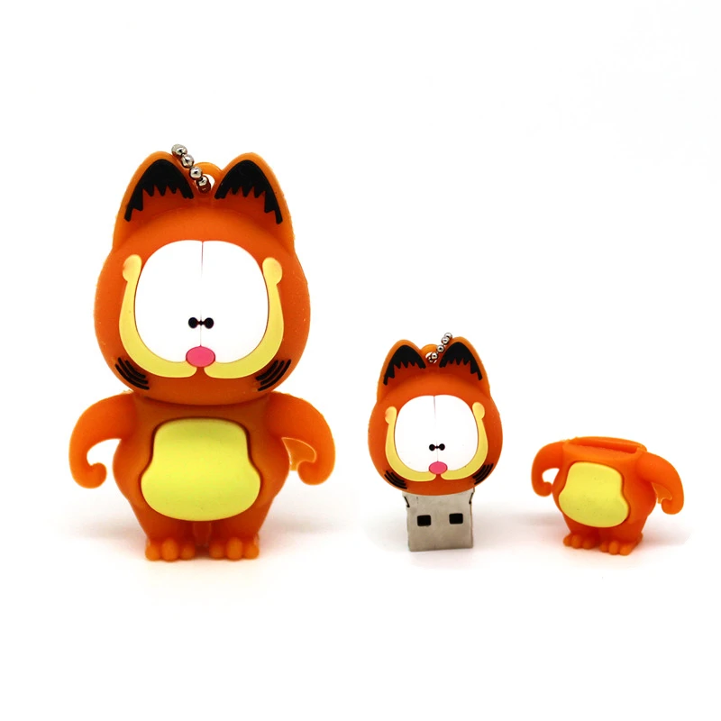 Лидер продаж милая Флешка catoon Garfield cat 4 ГБ 8 16 32 USB флеш накопитель флешка 2 0|USB