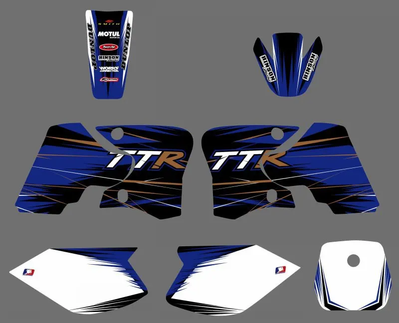 

0565 STYLE TEAM GRAPHICS & BACKGROUNDS DECAL STICKERS Kits for Yamaha TTR90 TTR 90 2000 2001 2002 2003 2004 2005 2006 2007