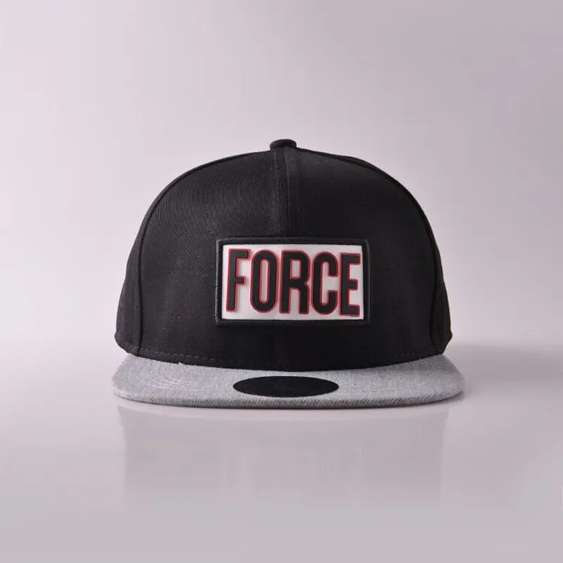 New Cotton Gorras Letter FORCE Snapback Hip Hop Hat Women\Men Basketball Cappelli Hip-Hop Rubber Swag Unisex Snapbacks best