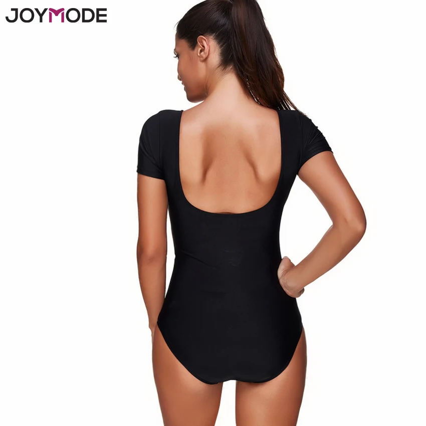 JOYMODE женский цельный купальник купальный костюм для женщин черный Монокини