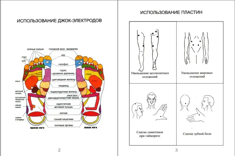 Тапочка с русской кнопкой+ 16 электродов, электростимулятор мышц, массажер для расслабления тела, импульсная машинка для иглоукалывания, подарок