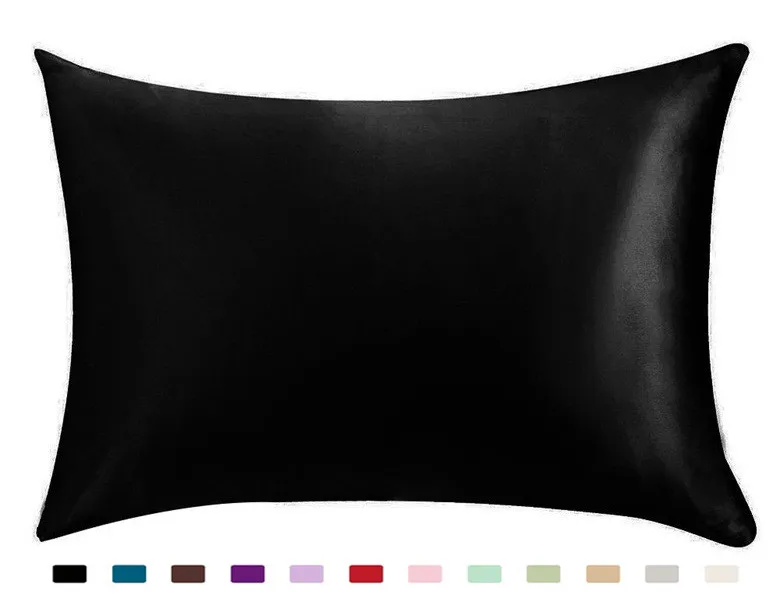 1PC Luxury Satin Pillowcase with Zipper (Silky Pillow Case for Hair) | Дом и сад