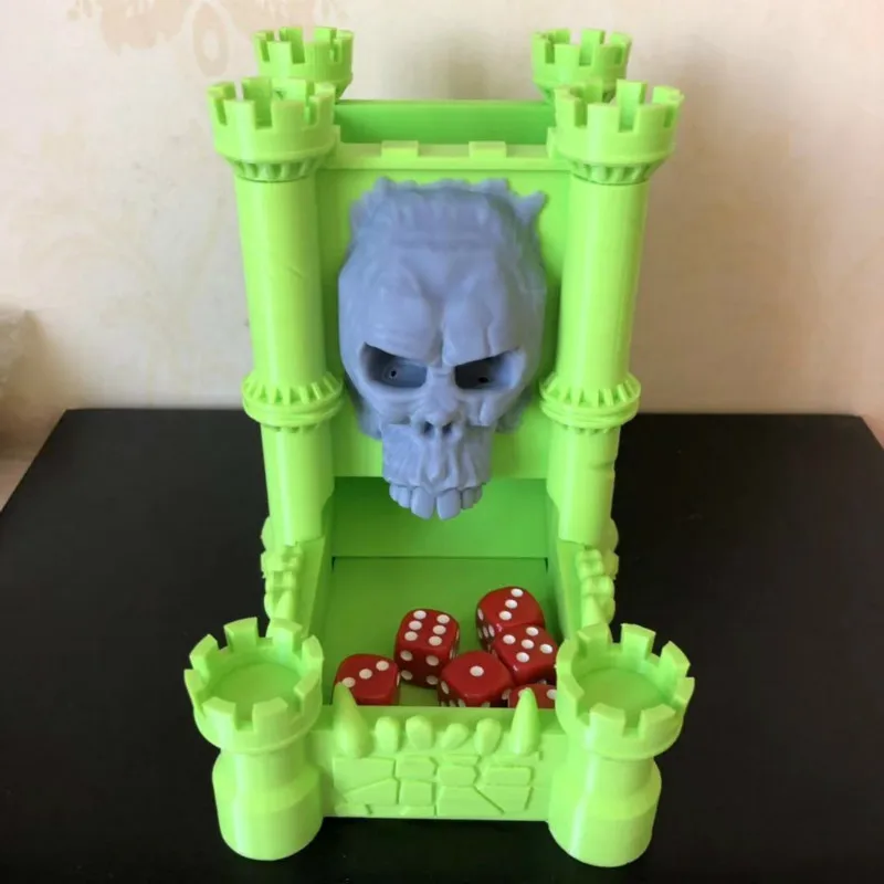 Башня для игральных костей Подземелья и Драконы Dnd миниатюрное здание с лотком каучуковая фигурка модель комплект неокрашенные наборы 3D напечатаны