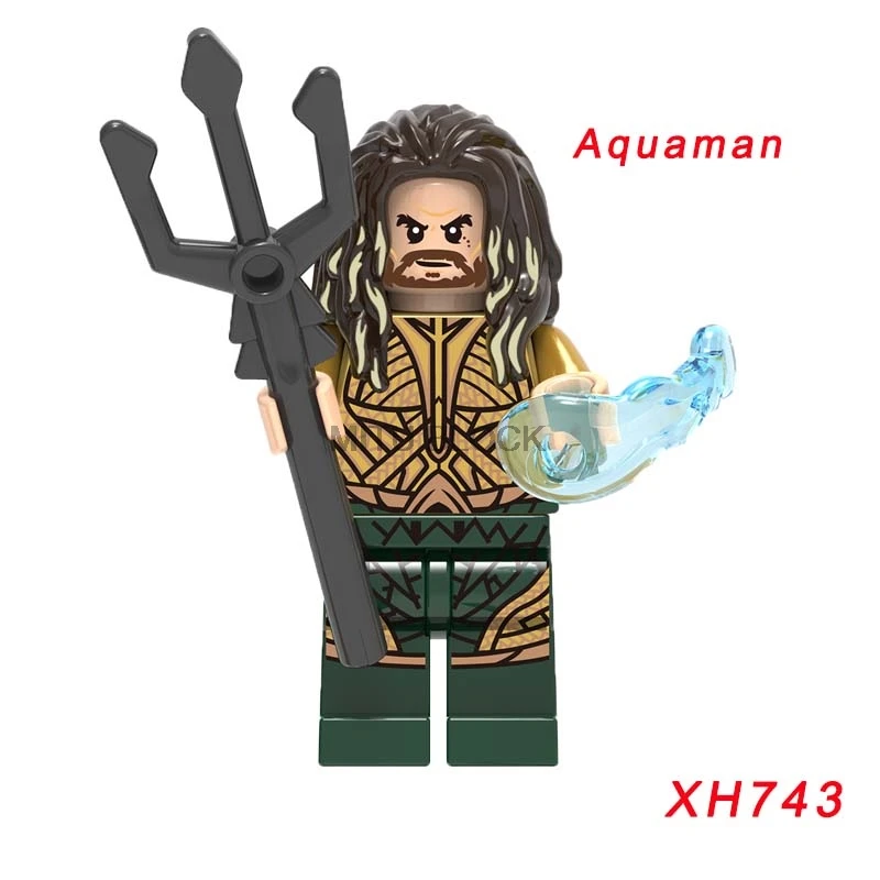 

Legoinglys Marvel Aquaman Arthur Curry With Trident Movie Mera Surprise Captain Marvel The Flash Avengers Building Blocks Figure
