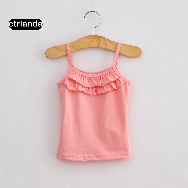 baby girl camisoles tanks kids cotton casual vest toddler girls Halter