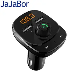 Jajabor Bluetooth 5,0, автомобильный набор, Handsfree, FM передатчик вспомогательный аудиоресивер Автомобильный MP3-плеер QC3.0 Quick Charge 1,8 дюймов ЖК-дисплей