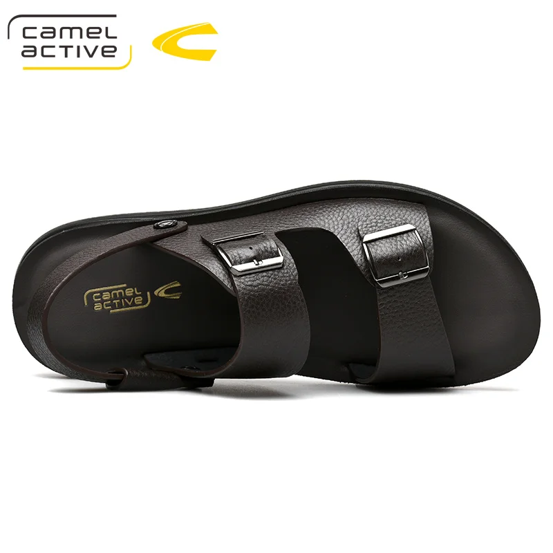 Camel Active/Новинка года; сезон лето; уличные повседневные мужские сандалии; обувь из натуральной кожи; пляжная Мужская обувь; сандалии с закрытым носком, сшитые вручную